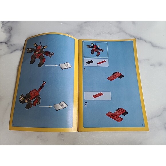 Lego Creator 5764 Rescue Robot Building 3 in 1 Instruction Manual Only 2011 - Picture 2 of 7